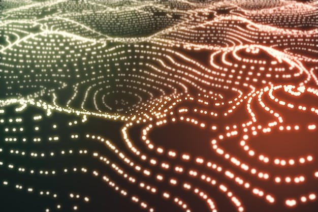A digital representation of interconnected nodes symbolizing a network, with lines of code overlayed, highlighting the complexity and interconnectedness of modern digital markets under antitrust scrutiny.