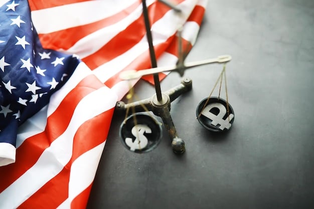 A gavel striking down on a stack of money, representing the judiciary and debates over campaign finance laws. Use a serious, thought-provoking style.