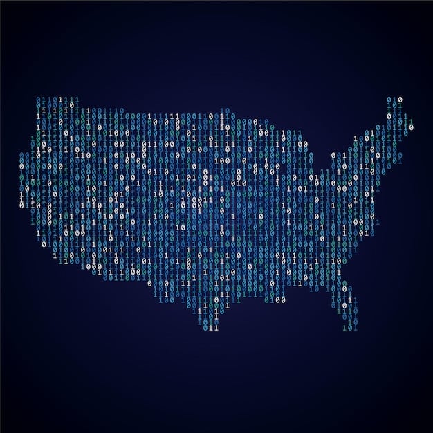A stylized image of a computer screen with lines of code and a map of the United States overlaid with a Middle Eastern flag pattern, symbolizing cyber threats originating from the region.