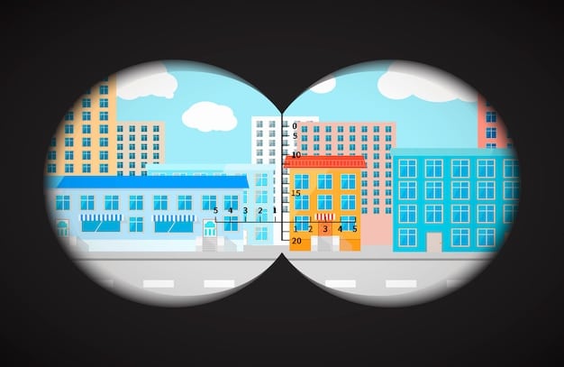 A graphic illustrating the IRS building with a magnifying glass focused on it, and various cryptocurrency logos appearing around it, symbolizing scrutiny and the IRS's increased interest in tracking cryptocurrency transactions.