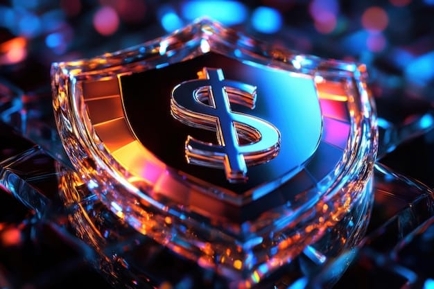A visual representation of a shield with a dollar sign on it, surrounded by various icons representing cryptocurrencies, symbolizing protection and strategies for minimizing tax liabilities on cryptocurrency investments.
