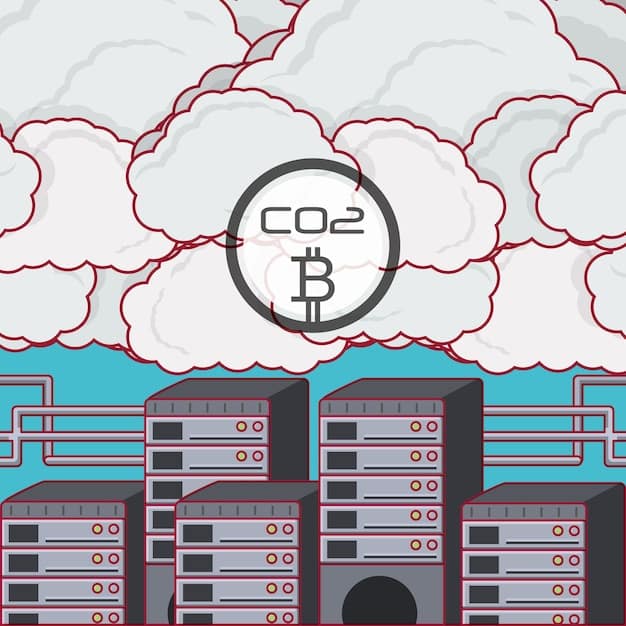 An illustration of a storm cloud over a stack of digital coins, symbolizing the volatility and unpredictable nature of the cryptocurrency market.