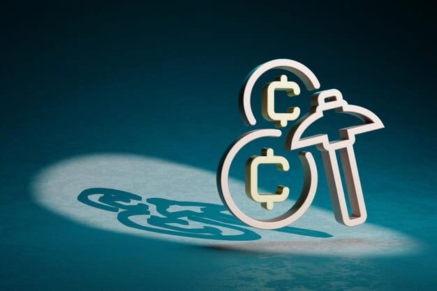 A split image comparing the logos of the SEC and CFTC, symbolizing the regulatory bodies overseeing cryptocurrency in the US. Each side is further divided into bullet points outlining their key responsibilities.