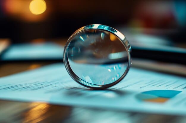 A close-up shot of a regulatory document being reviewed under a magnifying glass, highlighting the increased attention to detail required in compliance.