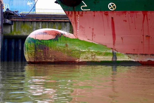 A cargo ship stuck in a canal, representing supply chain bottlenecks.