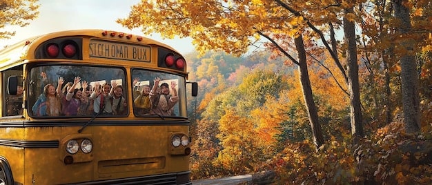 Brightly colored shuttle bus parked in front of a visitor center in Zion National Park, with people boarding and disembarking.