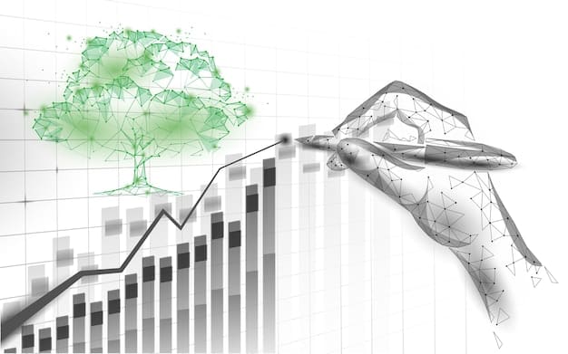 A graph showing the potential financial impact of new environmental regulations on businesses, with lines representing increased compliance costs, decreased profits, and potential job losses. The graph should be visually clear and easy to understand.