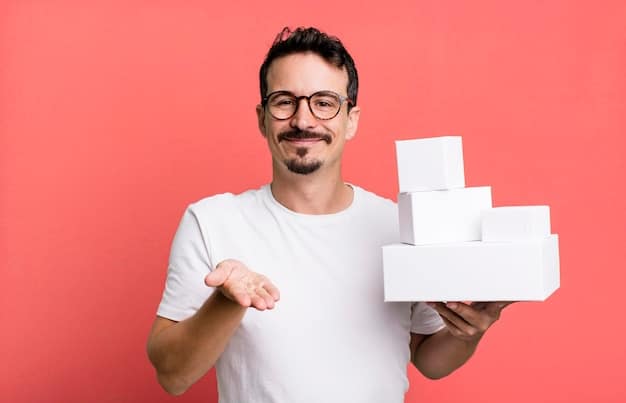 A person holding a stack of vocabulary flashcards, with the words 