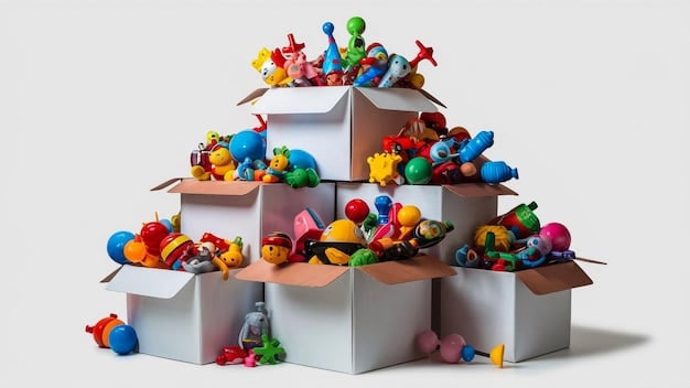 A split image contrasting a pile of recalled toys in disarray on one side and a neatly organized, hazard-free playroom with safety gates and monitored electronics on the other. The image conveys peace of mind through product safety awareness.