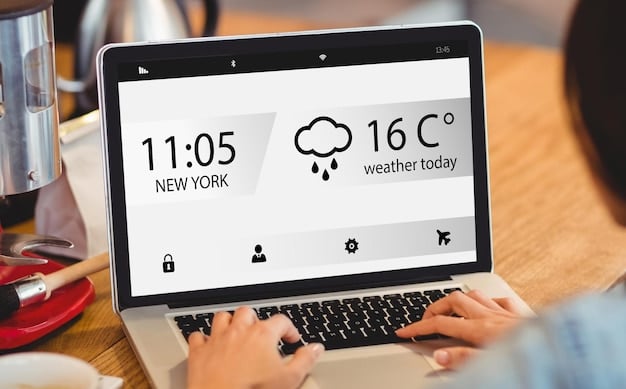 A screenshot of the National Weather Service website on a desktop computer, highlighting the area where local weather alerts are displayed. A mobile phone displays the NWS app with an active severe thunderstorm warning.