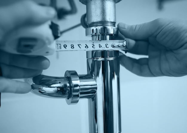 A close-up of a water meter being inspected, highlighting the importance of accurate water usage monitoring and reporting for regulatory compliance.