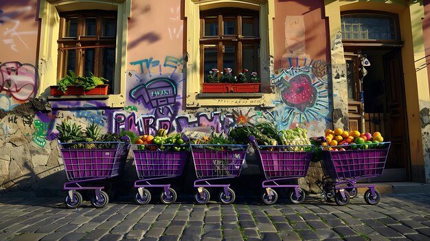 A street scene in Asheville, North Carolina, featuring colorful murals, historic buildings, and local shops. The image captures the city's vibrant arts and culture scene.