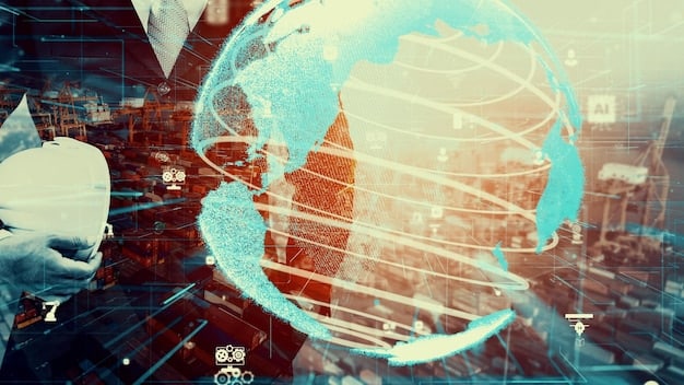 A stark image of a world map torn in several places, symbolizing geopolitical instability and its potential to disrupt global trade and economic growth, serving as a cautionary reminder for investors.